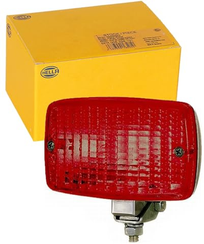 HELLA 2NE 002 985-001 Nebelschlussleuchte - Halogen - 12V - Anbau - Lichtscheibenfarbe: rot - Stecker: Flachstecker - links/hinten/rechts
