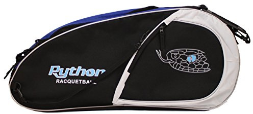 Python Deluxe "3R" (3 Schläger) Racquetball-Tasche Serie (schwarz/blau)