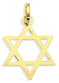 Davidstern Anhänger aus echt 14 Karat Gold 585 (Art.212067)
