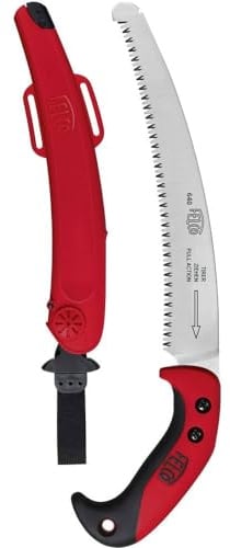 FELCO 640 gebogene Säge (Sägeblatt 27 cm, Baumsäge inkl. Etui, Schnitt-ø 100 mm, Länge 44 cm, Astsäge mit ergonomischen Griff, für Rechts-/Linkshänder), 35x15x5 cm