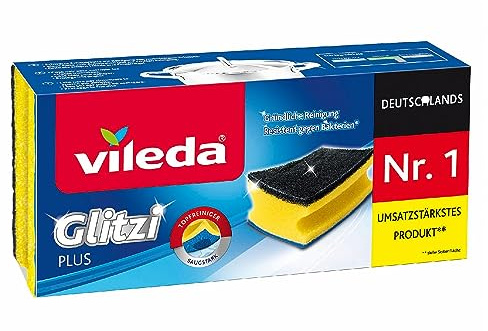 Vileda Glitzi Plus Topfreiniger Schwamm, 3er Pack