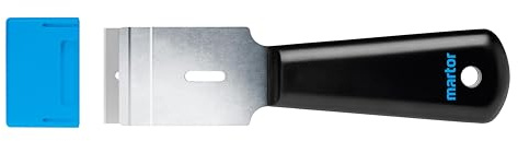MARTOR Schaber, SCRAPEX ARGENTAX, Etikettenschaber, Schmal, Rechts- & Linkshänder, Glasschaber, Aufkleber, Kunststoff, Wechselbare Klinge, Ergonomisch