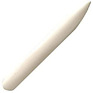 Rayher Falzbein, 14 cm, zum Falzen und Knicken von Papier, Falzbein aus echtem Knochen, 8907900
