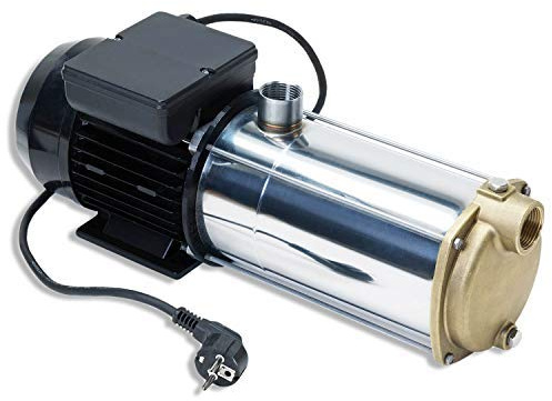 900W mehrstufige Kreiselpumpe 5000l/h 230V Edelstahl + Durchflusswächter | Förderhöhe bis 53 m, Fördermenge bis 5000 l/h