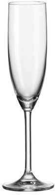 Leonardo Daily Sekt-Gläser 6er Set, Sekt-Kelch mit Stiel, spülmaschinenfeste Sekt-Kelche, Höhe 24,5 cm, 200 ml, 063314