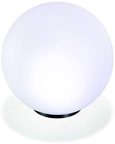 Esotec Solarkugel multicolor, 7 Farben, D=30cm, Leuchtkugel, Lichtkugel, LED Gartenkugel, Akku, Bodenleuchte, Gartendeko, Solarleuchten, Kugelleuchten, 6500K, winterfest, outdoor, außen, 102610