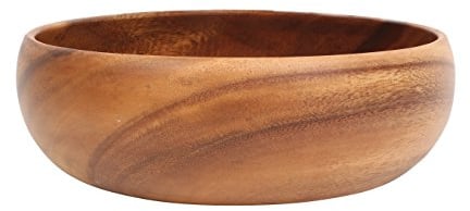 Premier Housewares Kora SalatSchüssel, Akazienholz, große Runde
