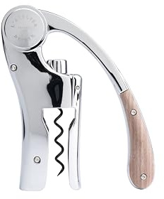 L'Atelier du Vin 095464-7 Oeno Motion Wood Hebelkorkenzieher, Gußeisen, Schwarz