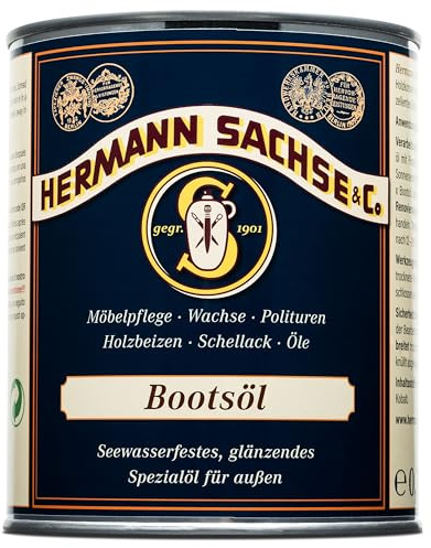 Holzöl 750 ml – Glänzender Holzschutz für Yachten & Boote aus Holz | Witterungsbeständige Holzpflege für den Außenbereich – Made in Germany