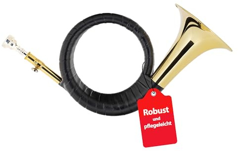 Classic Cantabile FPH-100 Fürst-Pless-Horn (B-Stimmung, Messing, mit Mundstück und Tasche)