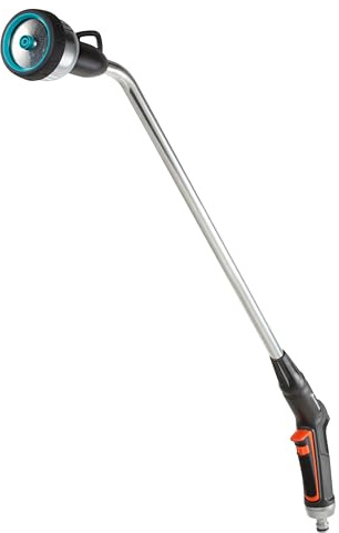 Gardena Premium Gießstab: Robuste Gartenbrause zur Bewässerung und Reinigung, 90 cm lang, 3 Strahlarten, Einhandbedienung, Frostschutz (18336-88)