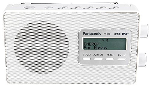 Panasonic RF-D10EG-W Digitalradio (DAB+/UKW Tuner, Netz- und Batteriebetrieb) weiß
