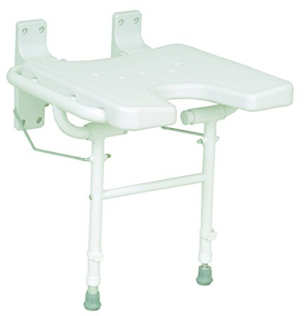 Drive Medical Duschklappsitz DKS 130 - Aluminium, weiß