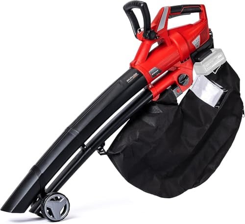 Einhell Akku-Laubsauger Laubbläser GE-CL 36 Li E-Solo Power X-Change (Lithium-Ionen, 2 x 18 V, 210 km/h Luftgeschwindigkeit, bürstenloser Motor, 45 l-Fangsack, Tragegurt, ohne Akku und Ladegerät)