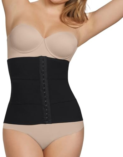 Leonisa Waist Trainer Damen mit Rückenstütze - Bauchweg-Effekt und Unterbrust Korsett Damen