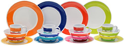 Flamefield 16-Teilig Colours Set aus Melamin, Mehrfarbig Berühren Sie das Bild, um es zu vergrößern. Flamefield 16-Teilig Colours Set aus Melamin, Mehrfarbig