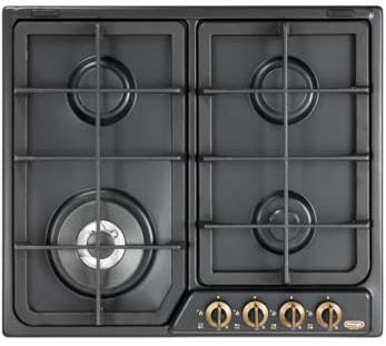De Longhi Anf 46 Pro Einbau-Kochfeld 60 cm, Befehle vorne, anthrazit