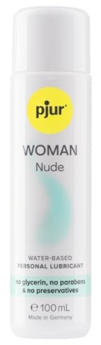 pjur WOMAN Nude (100ml) - Natürliches Gleitgel auf Wasserbasis - frei von Konservierungsstoffen & Parabenen - speziell für Frauen