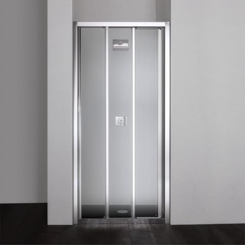Kiamami Valentina - Nischentür 90 cm mit drei transparenten Türen | Star