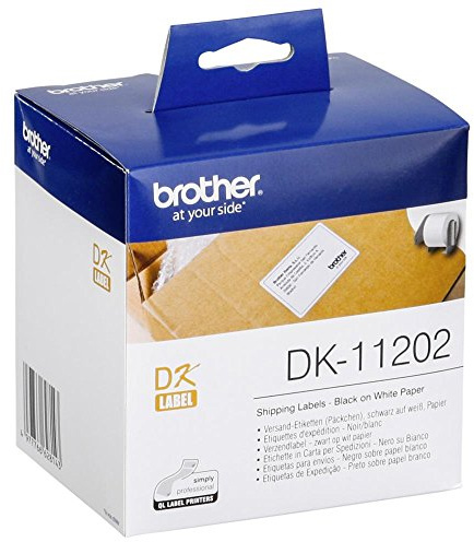 Brother Versand-Etiketten, weiß, 62x100mm, 300St./Rolle
