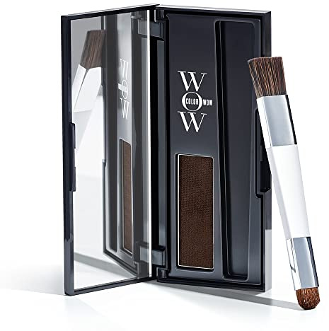 Color Wow Root Cover Up Ansatzpuder, Haar Concealer Kaschieren vom Haaransatz für Frauen & Männer, Haaransatz Puder mit wasserfester Rezeptur perfektes Finish, dunkelbraun, 2.1g