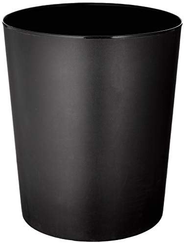 Läufer 26516 Papierkorb Allrounder 13 Liter, schwarz, runder Mülleimer, stabiler Kunststoff, Inhalt 13L, Abfalleimer, auswaschbar