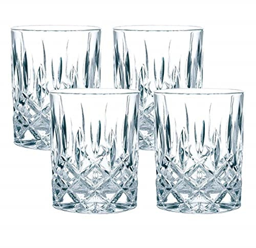 Nachtmann 4-teiliges Whisky Gläser Set, 295 ml, Noblesse, 89207, Whisky Tumbler aus Kristallglas, Whiskygläser spülmaschinenfest