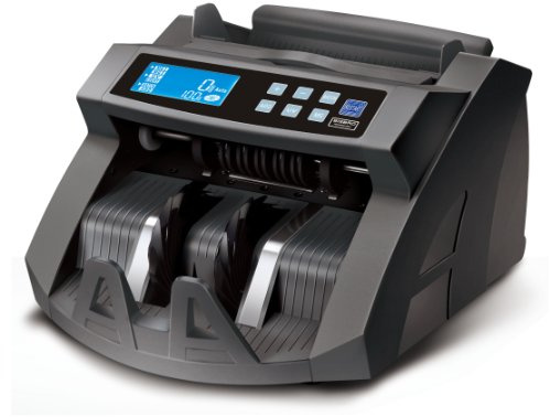 Geldzählmaschine BisBro Technology BB-2150C | Banknotenzähler | Erkennt Falschgeld sofort | Zählt sicher 1000 Geldscheine in der Minute | Euro | US-Dollar | Pfund