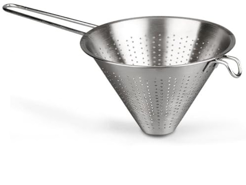 Menax - Edelstahl Küchensieb - Küchensieb - Spitzsieb - Edelstahlsieb - Abtropfsieb Ø 14 cm