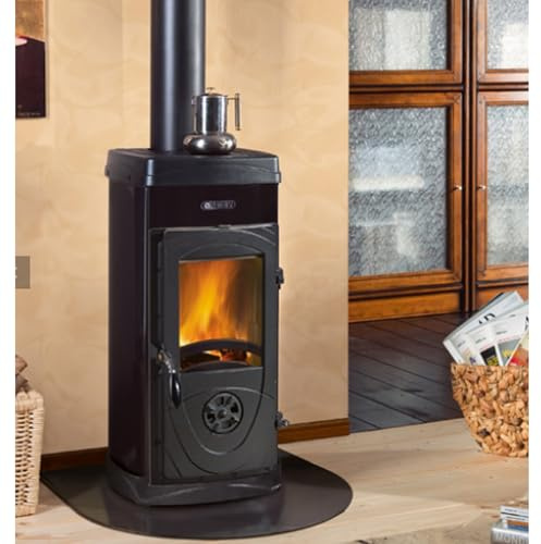 Nordica Super Junior Panorama Holzofen, Schwarz