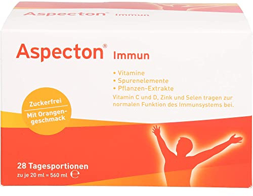 Aspecton immun zuckerfrei Trinkfläschchen, 28 St. Ampullen