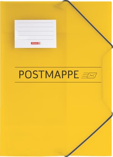 Brunnen 104705410 Sammelmappe/Postmappe (A4, transluzente PP-Folie, mit Gummizug)