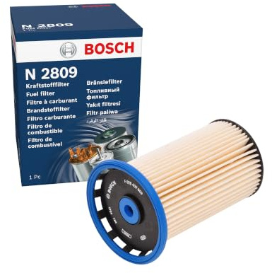 Bosch N2809 Dieselfilter für Autos - Ersatzfilter | Scheidet Partikel und Wasser vom Kraftstoff ab - schützt die Einspritzanlage