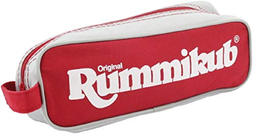 Jumbo Spiele Original Rummikub Travel Pouch - der Spieleklassiker mit kleiner Tasche für Reisen und zum Mitnehmen - Gesellschaftsspiel für Erwachsene und Kinder ab 7 Jahren - 2 bis 4 Spieler, JUM03976