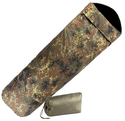 Mil-Tec Unisex – Erwachsene Modular 3-Lg Schlafsackhülle, Lam Flecktarn, Einheitsgröße