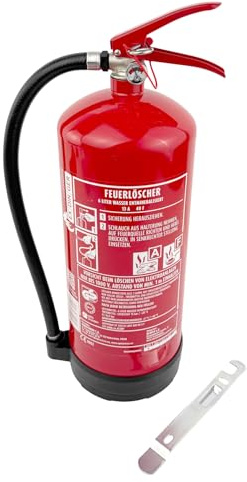 AF 6l Wassernebel-Feuerlöscher auch Fettbrände 4 Löscheinheiten (Dauerdrucklöscher GWM-6X aktueller Instandhaltungsnachweis)