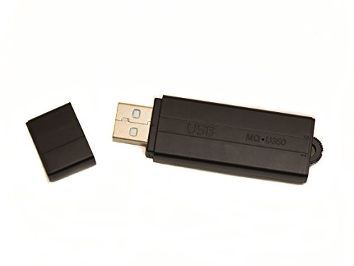 sellgal-tec ® MQ-U350DE V108 anthrazit - Diktiergerät mit Aufnahmeaktivierung durch Geräusche oder Daueraufnahme. Bis zu 20 Tage lang Standby, Stick 8GB