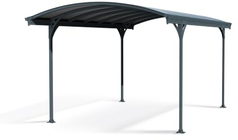Canopia by Palram Carport Bausatz Vitoria 501 x 291cm Einzelcarport Polycarbonat in Anthrazit für PKW aus rostfreiem Aluminium