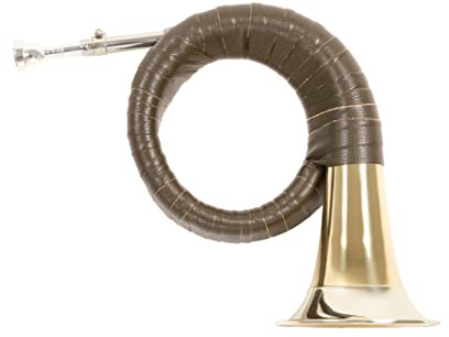 Roy Benson Fürst Pless-Horn HH-101 (Premium Messing Schallstück, 120mm Schallbecher Design, Neusilberkranz, exklusiver Stimmzug, elegante grüne Kunstlederumwicklung, inkl. Nylon Tasche)