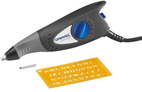 Dremel 290 Multifunktions Gravurgerät, 35 Watt, Multifunktionswerkzeug Set mit 2 Zubehören zum Gravieren in Holz, Glas Keramik, Metall, Kunststoff, Holz und Leder