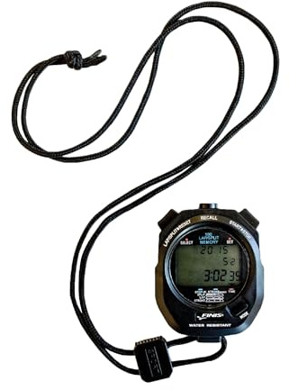 Finis Memory Stoppuhr 3x100 M, schwarz, one Size | 100 Split-Memory, Schwimmtechnikmodus, Einfach Ablesbares Display, Robuste Verarbeitung, Bequemer Sitz