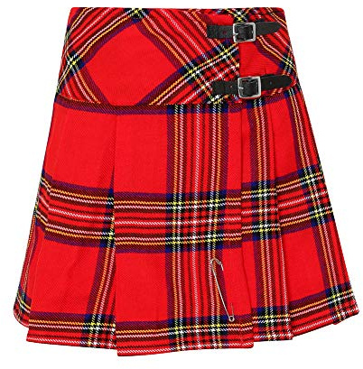 Tartanista Womens 16.5 Inch Scottish Tartan Mini Kilt Skirt