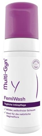 Multi-Gyn FemiWash - Intimwaschlotion zur täglichen Intimpflege für Frauen - Erhaltung einer gesunden Intimflora - Seifenfreier Mikroschaum - ca. 120 Anwendungen - 100ml