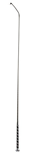 Kerbl Dressurgerte (Farbe silber, Länge 110 cm, mit Anti-Slip Griff, aus Fiberglas, Zubehör für Pferde) 325996