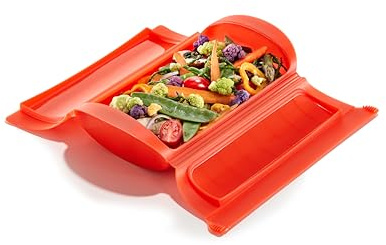 Lékué-Dampfbox, 1-2 Personen, rot