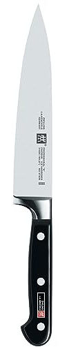 ZWILLING Professional S Fleischmesser, Klingenlänge: 16 cm, Großes Klingenblatt, Rostfreier Spezialstahl/Kunststoff-Griff mit Nieten, Schwarz [Made in Germany]