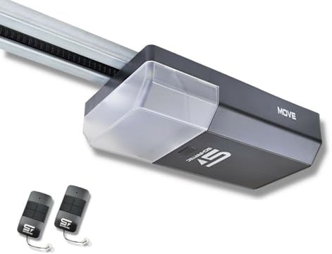 Schartec Move 1000 Garagentorantrieb Serie 3 Set inkl. 2 Handsender und Schiene - elektrischer Torantrieb - Garagentoröffner für Schwingtor und Sektionaltor Garagentor Antrieb
