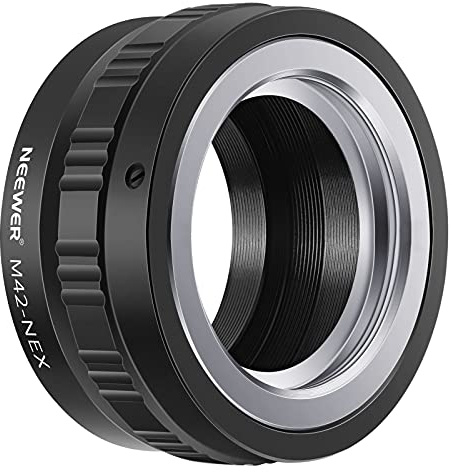 Neewer Objektivadapter für M42-Objektiv auf Sony NEX E-Mount Kamera, passend für Sony A7 A7S / A7SII A7R / A7RII A7II A3000 A6000 A6300 NEX-3 NEX-3C NEX-5 NEX-5C NEX-5N NEX-5R NEX-6 NEX-7 NEX-VG10/20