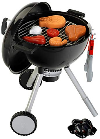 Theo Klein 9466 Weber Kugelgrill One Touch Premium, Kinder-Grill mit Licht, Sound und zahlreichem Zubehör, Anti-UV, Spielzeug für Kinder ab 3 Jahren