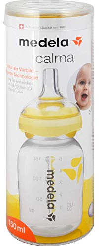 Medela Calma Flaschensauger, Babyflaschensauger zur Verwendung mit Auffangflaschen von Medela, Ohne BPA hergestellt, Luftregelsystem, 150 ml